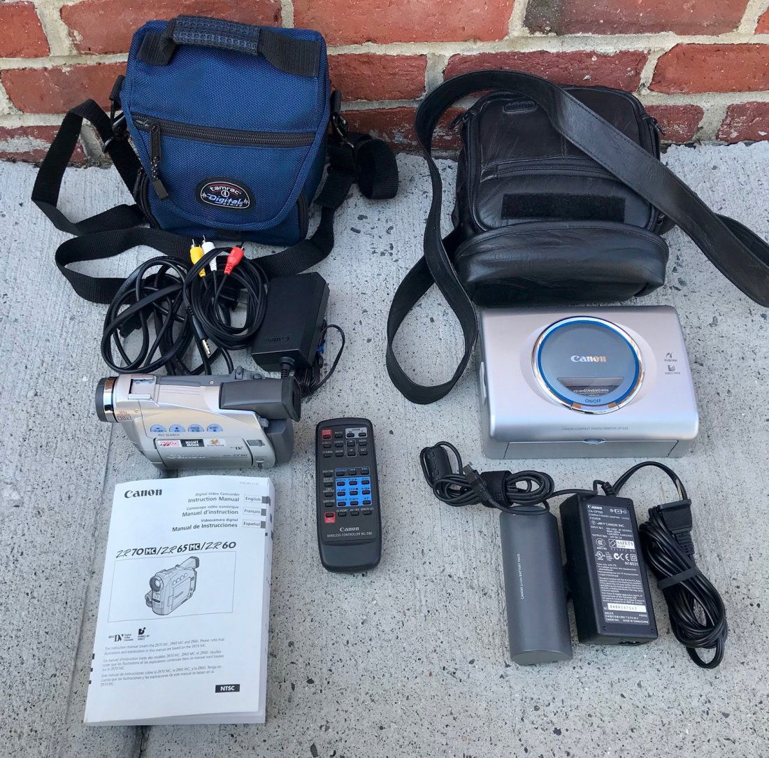 CANON ZR60 CAMCORDER AND CP-330 PRINTER (1 of 5)