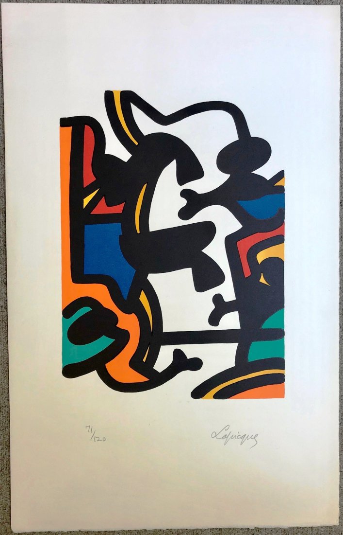 3 CHARLES LAPICQUE NUMBERED SIGNED LITHOGRAPHS (1 of 19)