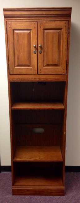 Wooden Shelving Cabinet: Wooden Shelving Cabinet H 78" W 24" D 13" ID: 10056