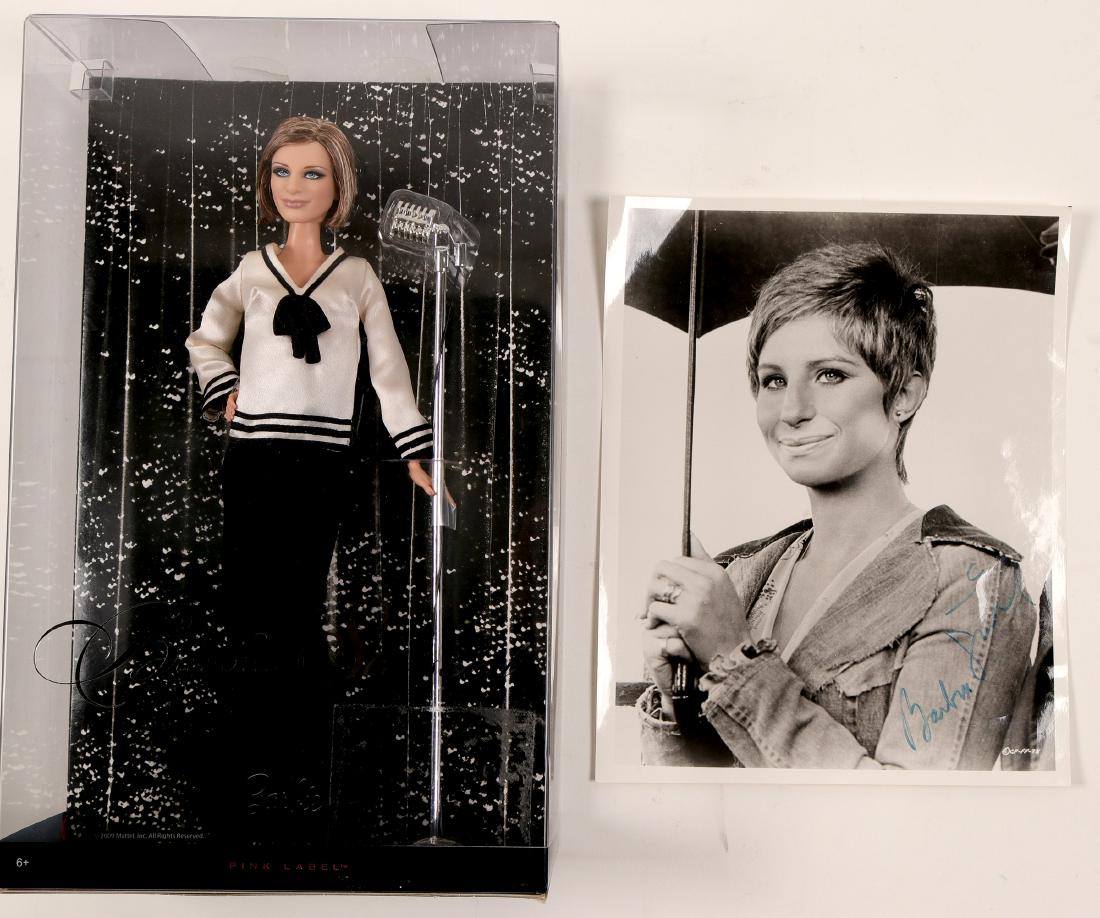 Photo & Doll / Barbara Streisand / 2 Items (105403): Here are a couple of nice things. Item # 1 of 2 : It is a picture , black n white, 10" high x 8" wide, of Barbara Streisand, with that warm mysterious smile of hers. It certainly was not taken, on a C