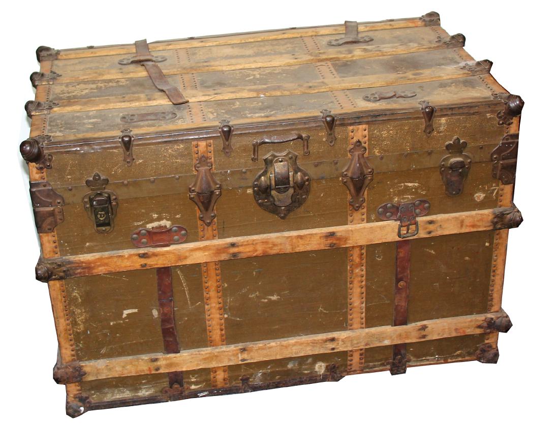Steamer Trunk Pre 1900 J L Milton 106256 Jul 11 2019 Holabird Western Americana Collections In Nv