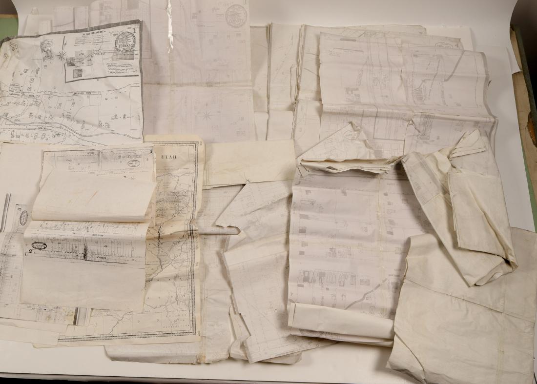 Utah Fire Insurance Map Collection (106418): Various Utah maps and map copies. Perfect for bottle diggers.Geff Pollock Collection Date: State/Country: Utah City/County: