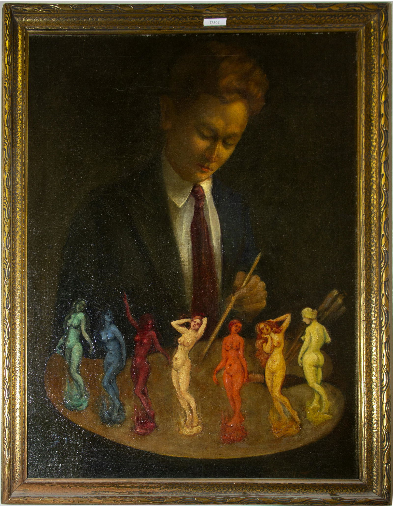 Pallet Nudes oil painting by Vicici  (78802) (1 of 1)