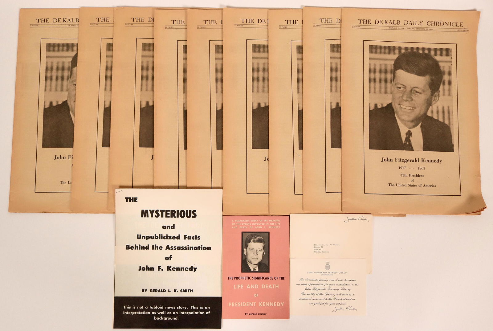 John F. Kennedy Ephemera  (115726) (1 of 1)