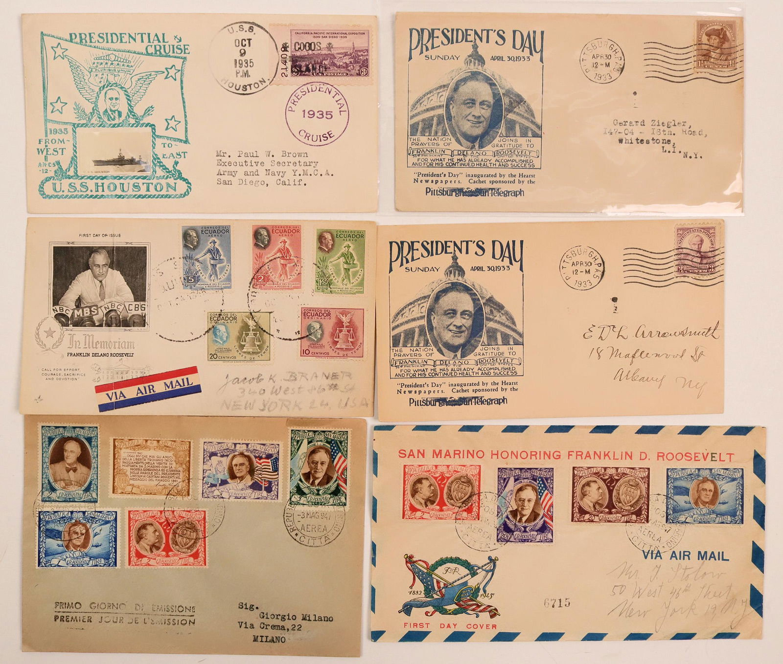 President FDR Franklin Delano Roosevelt Covers (1 of 1)