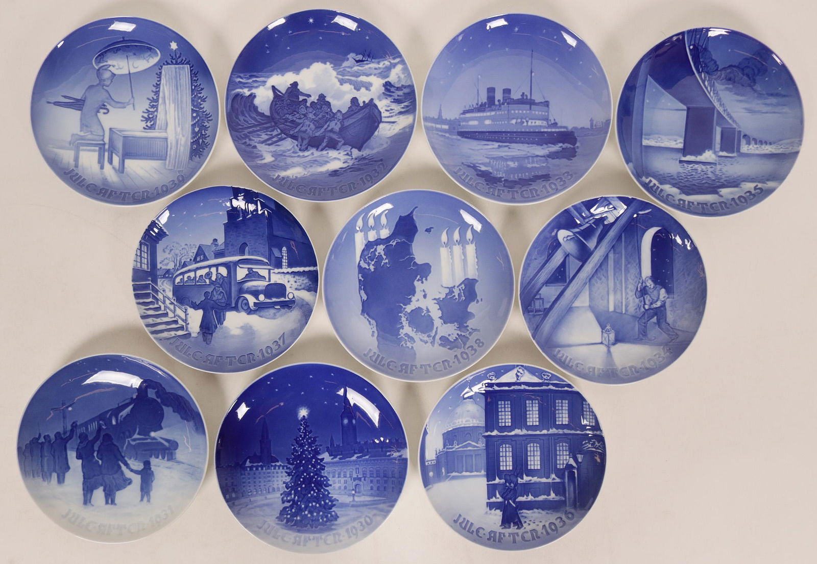 Bing & Grondahl Souvenir Plate Collection 1930-39 (10) (1 of 2)