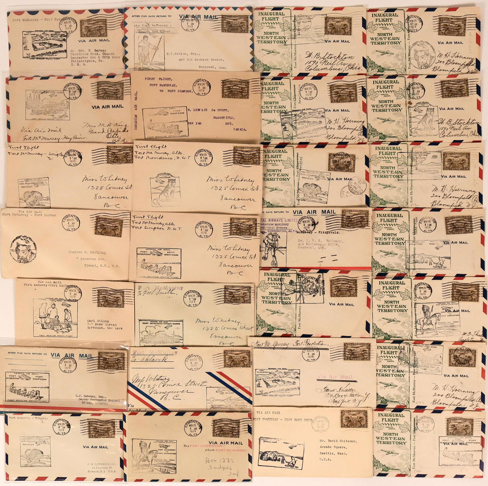 Canadian Air Mail and First Flights Covers: Fort (1 of 1)