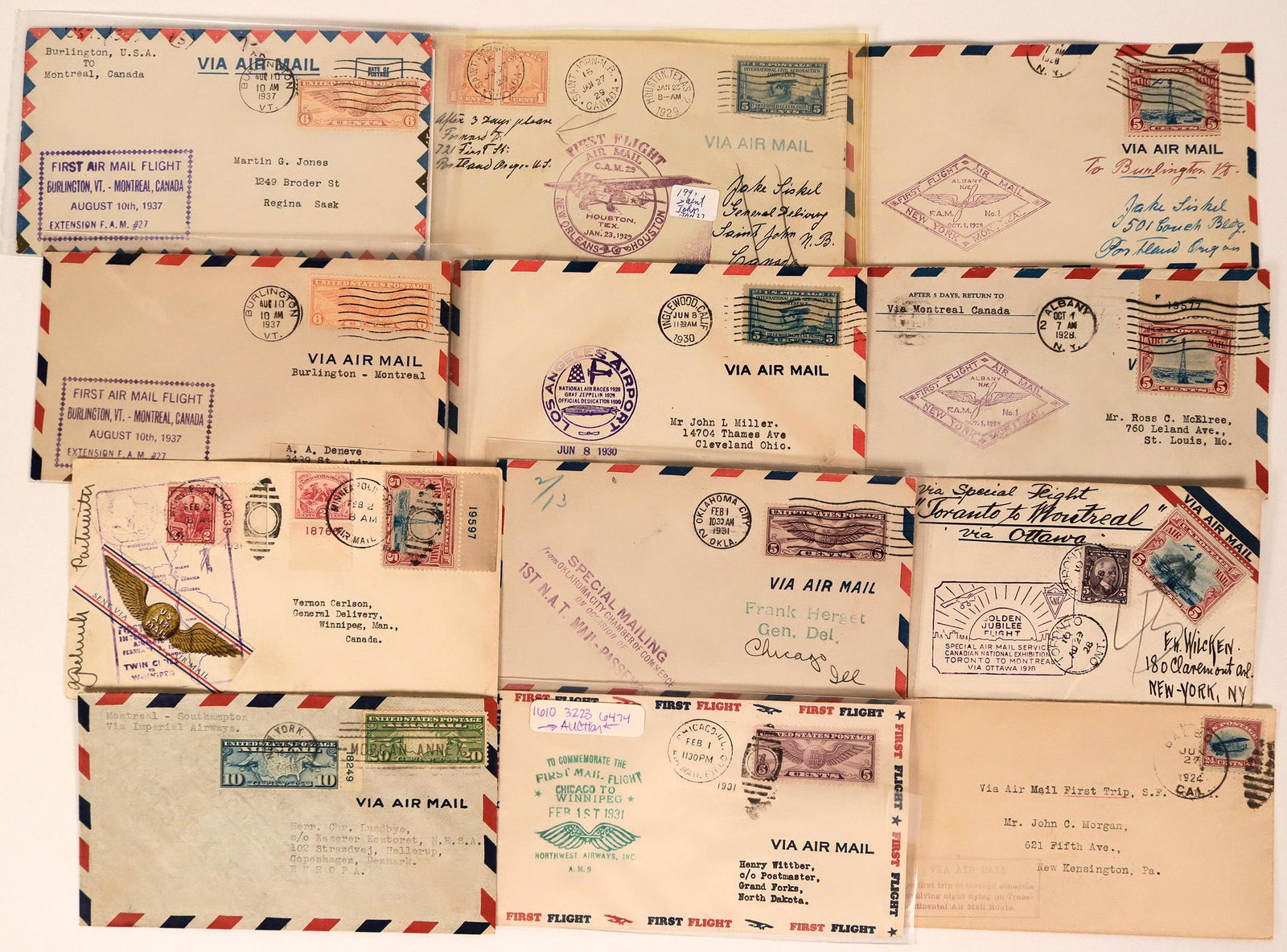 Group of Canadian First Flights Covers (115102) (1 of 1)