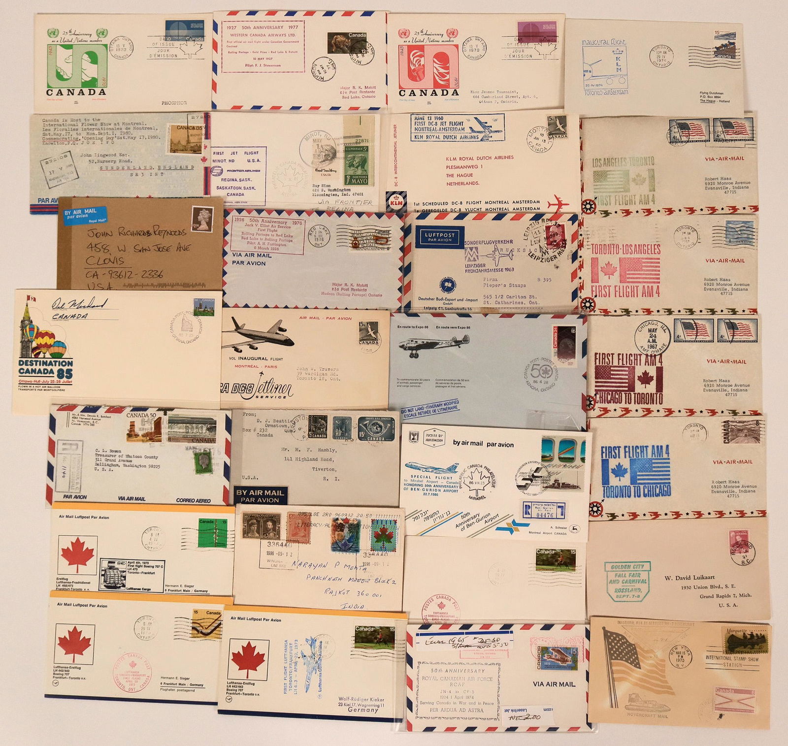 Canadian First Flight Covers: 1960s and Up  (115074) (1 of 1)