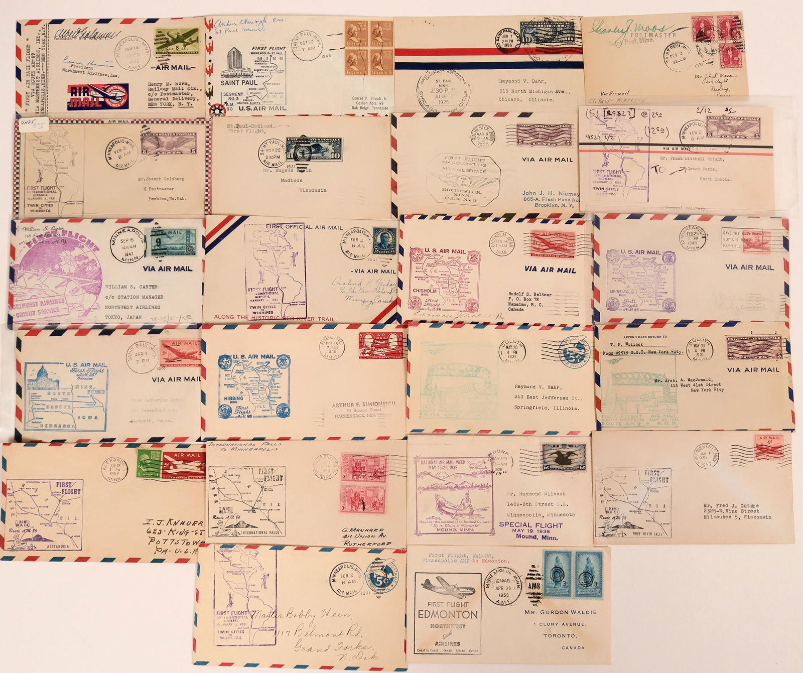 First Flight Covers: Minnesota  (116651) (1 of 1)