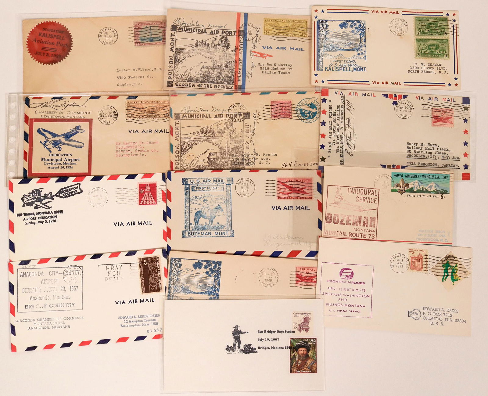 Montana First Flight Covers  (117112) (1 of 1)