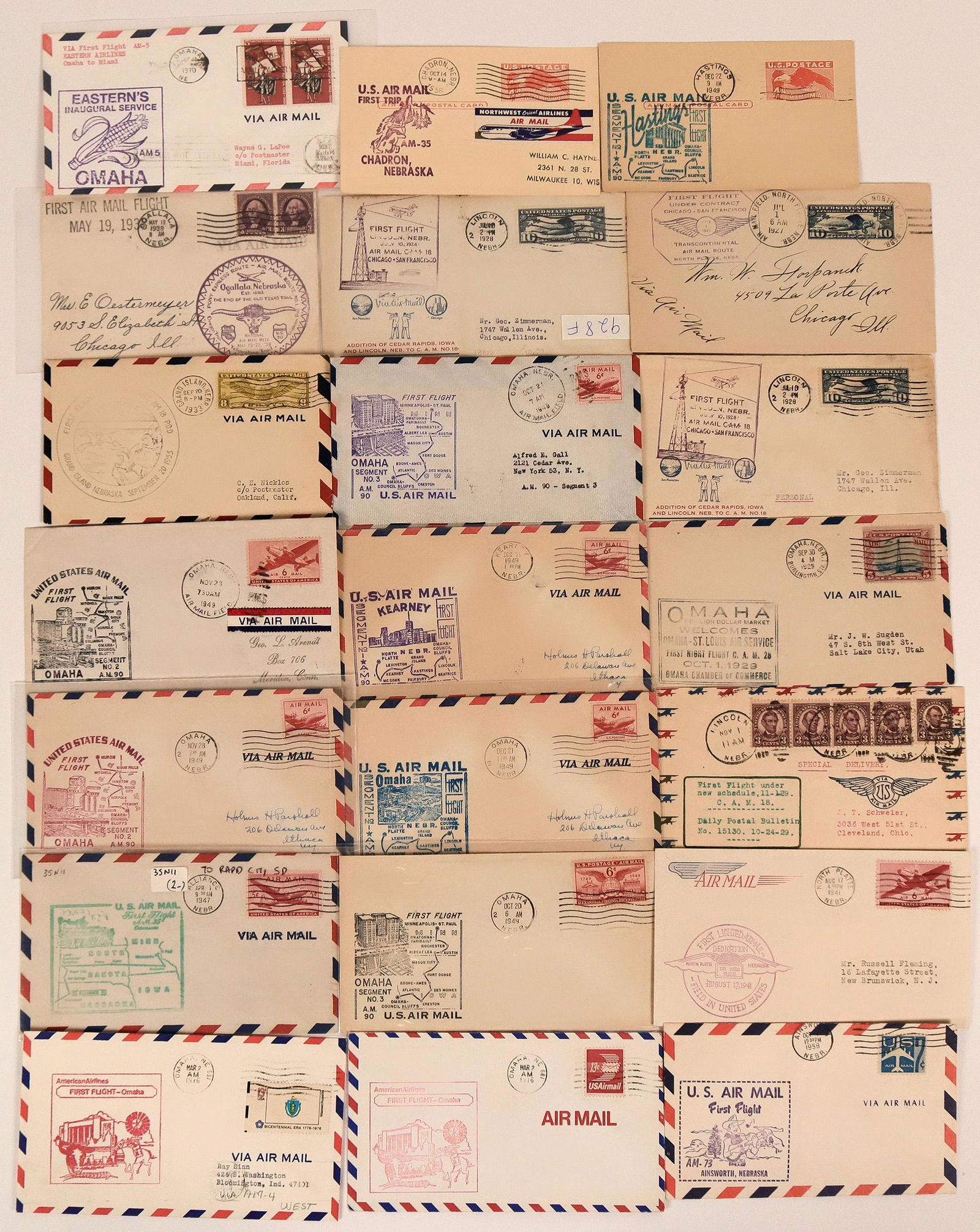 First Flight Covers- Nebraska  (116642) (1 of 1)