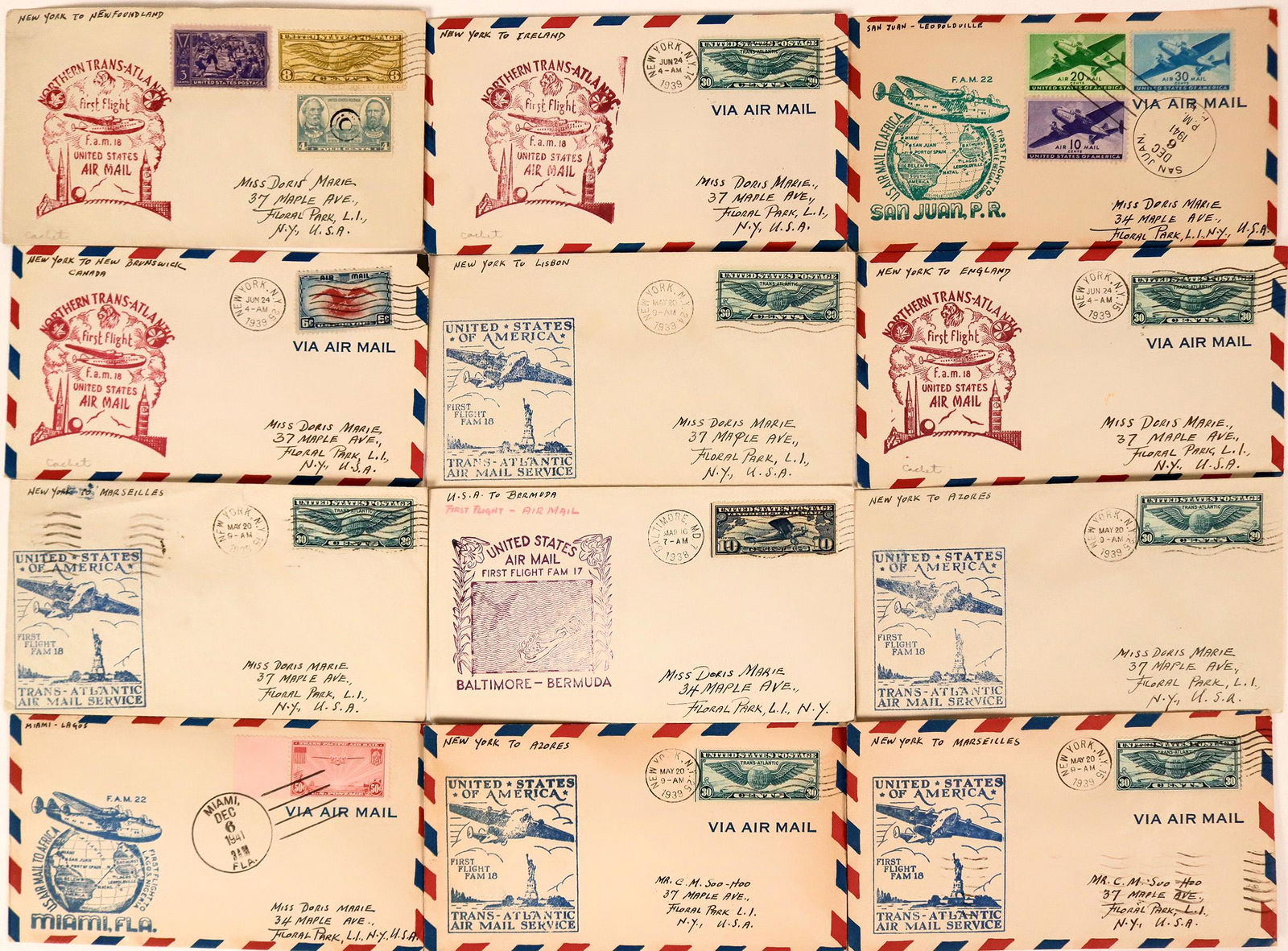 Transatlantic First Flight Covers  (116431) (1 of 1)