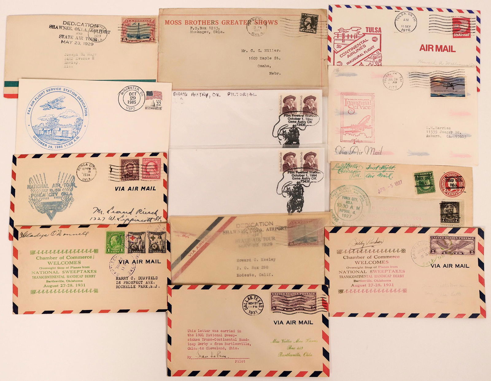 Oklahoma First Flight, Dedications & Other Covers (1 of 1)