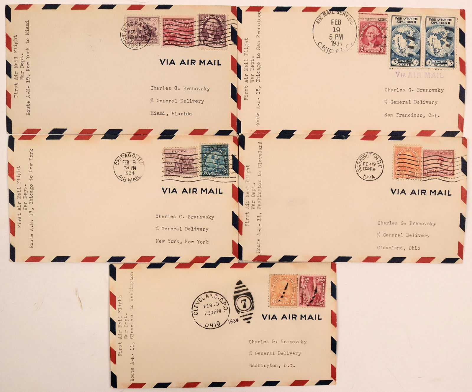 War Department First Flight Covers  (113039) (1 of 1)