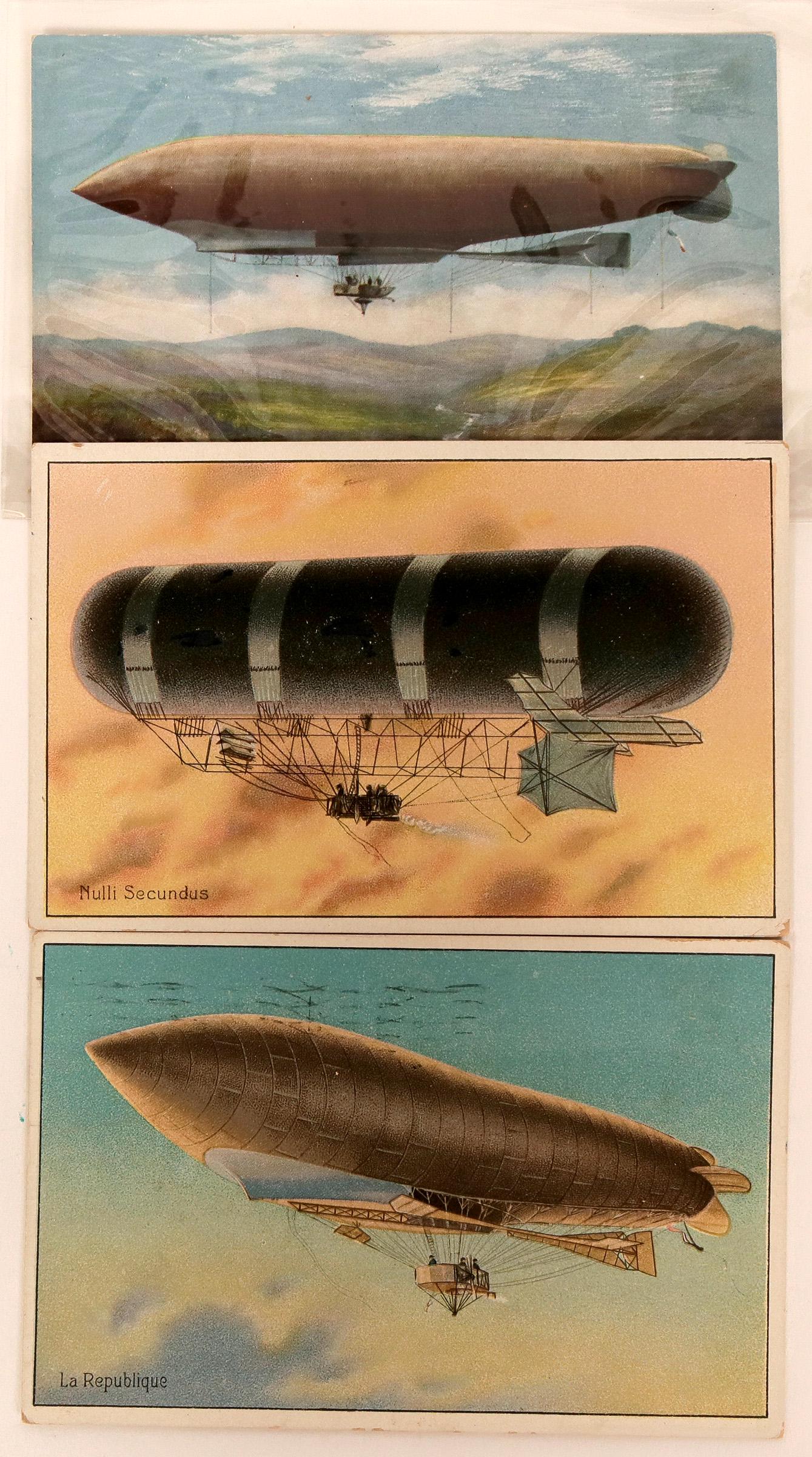 Three Early Airship Litho Pioneer Postcards  (116610) (1 of 1)