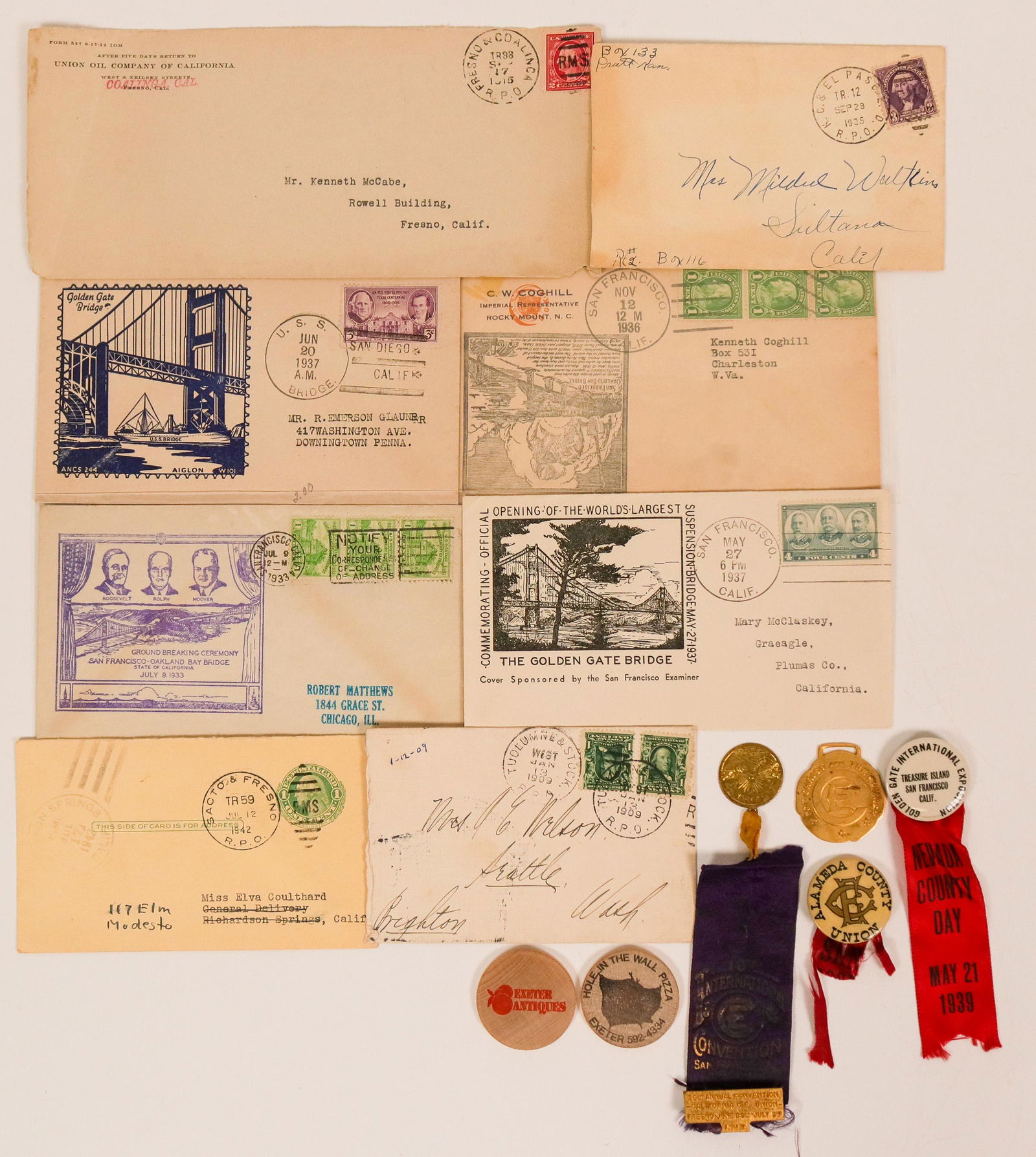 Assorted California Railway PO Golden Gate Bridge (1 of 1)