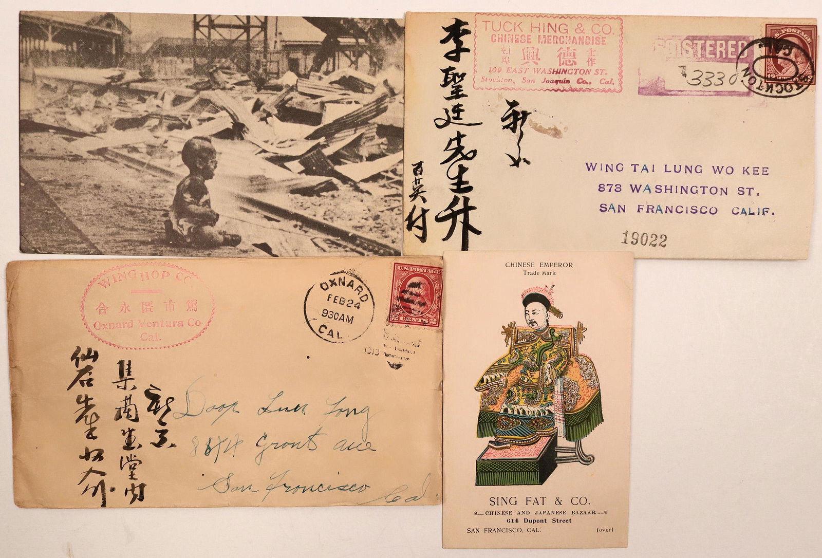 Chinese in California Covers with Contents  (115147) (1 of 1)
