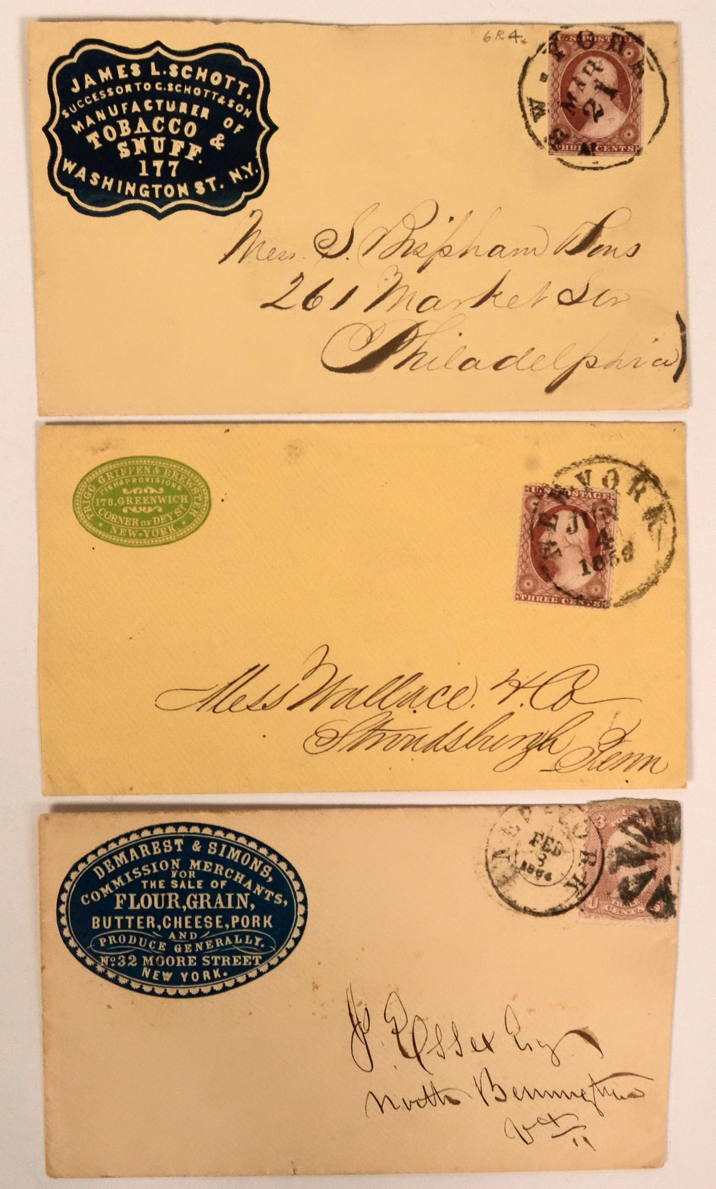 Three New York Advertising Covers  (116216) (1 of 1)