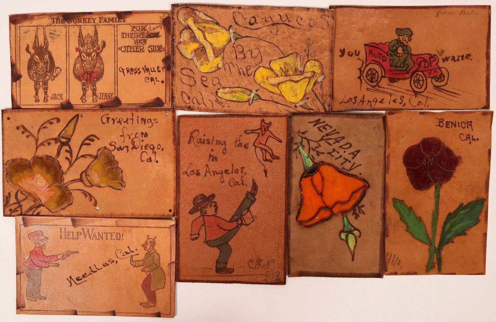 California Leather Postcards (8)  (111553) (1 of 1)