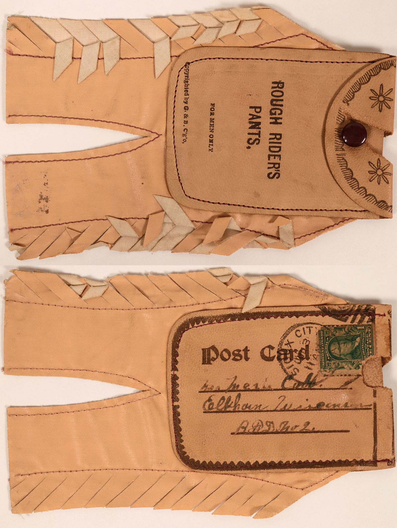 Cowboy Chaps Postcard, "Rough Rider's Pants"  (111597) (1 of 1)