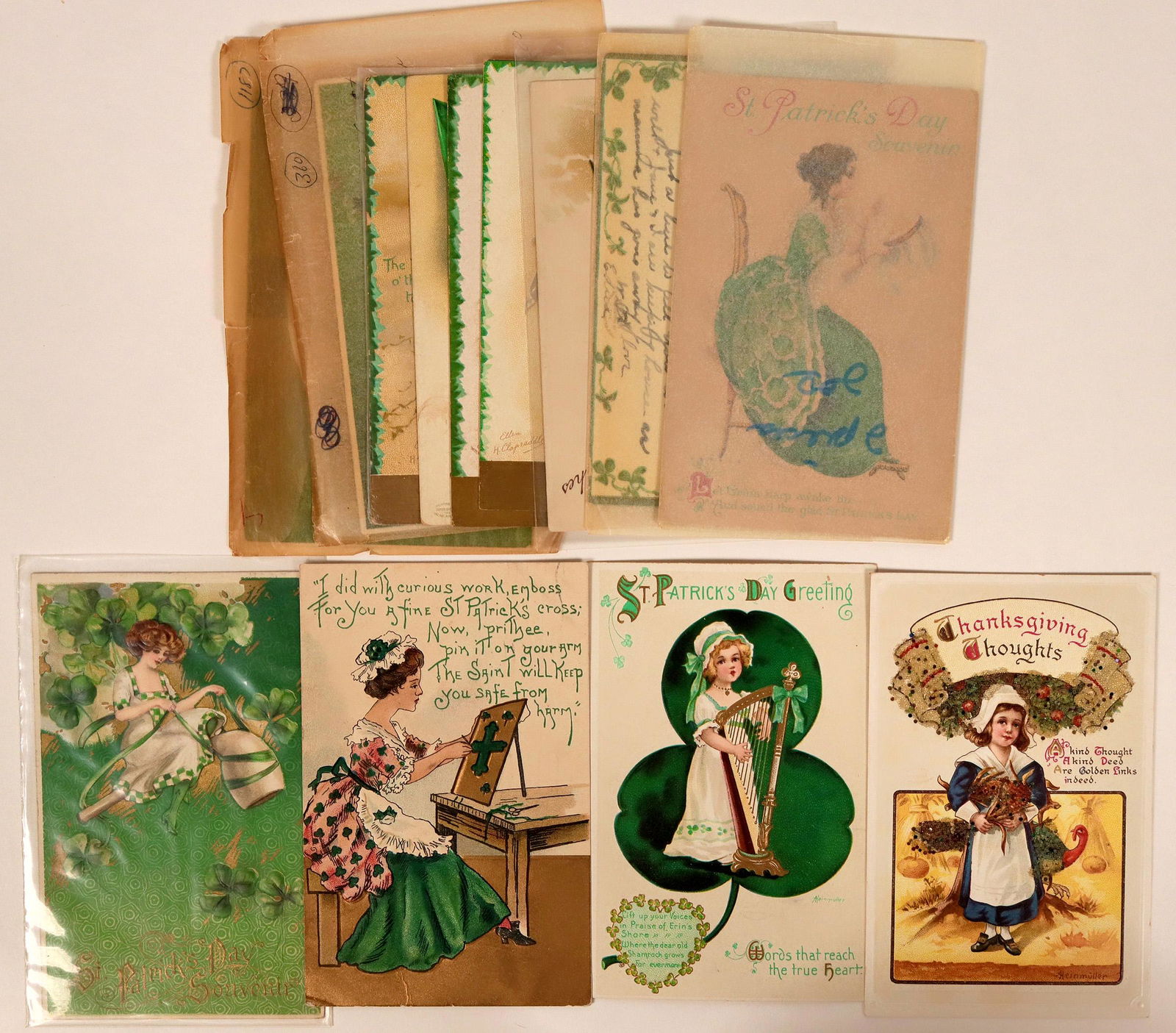 St. Patrick's Day Postcards, 1898-1905 (14) Includes (1 of 1)