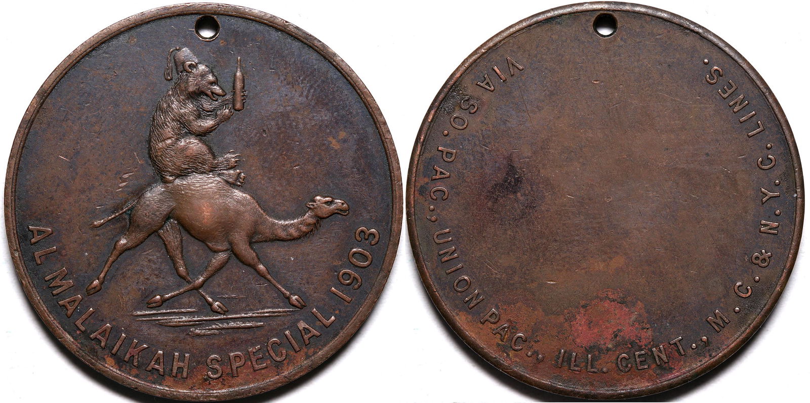 Rare Southern Pacific Railroad Pass for the Al Malaikah (1 of 1)