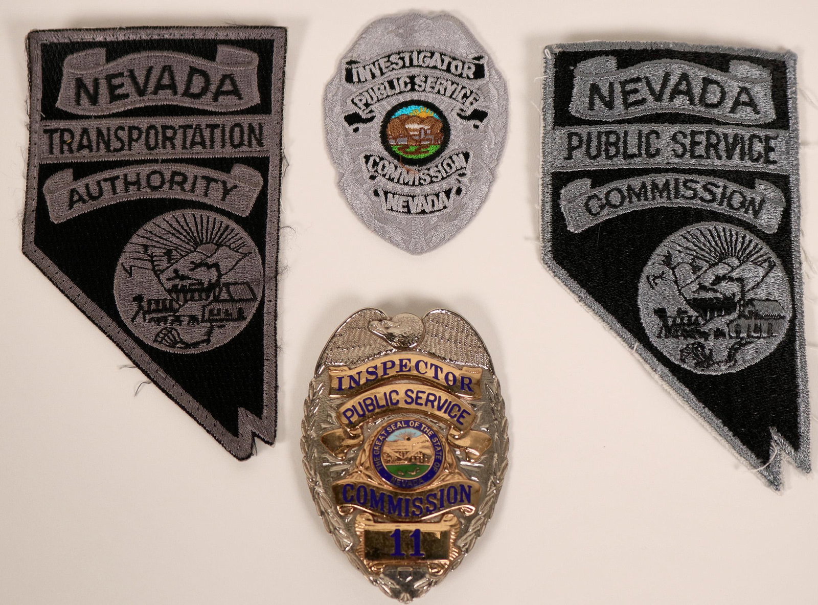 Obsolete Law Enforcement Badge (115991): The[x=#160/]Railroad Commission of Nevada[x=#160/]was established in 1907. The[x=#160/]Public Service Commission of Nevada[x=#160/]was formed in 1911, sharing the same commissioners, personnel, and of