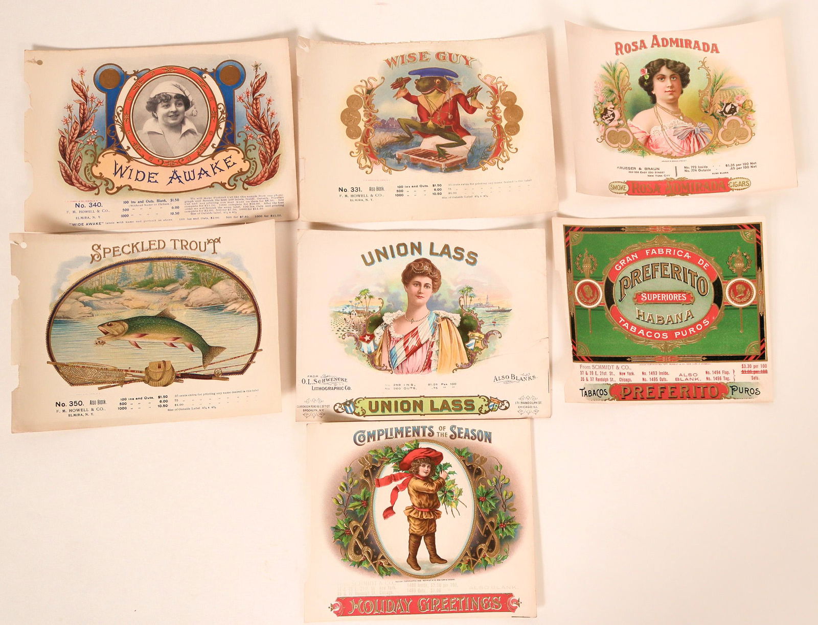 Cigar Box Labels  (119342)