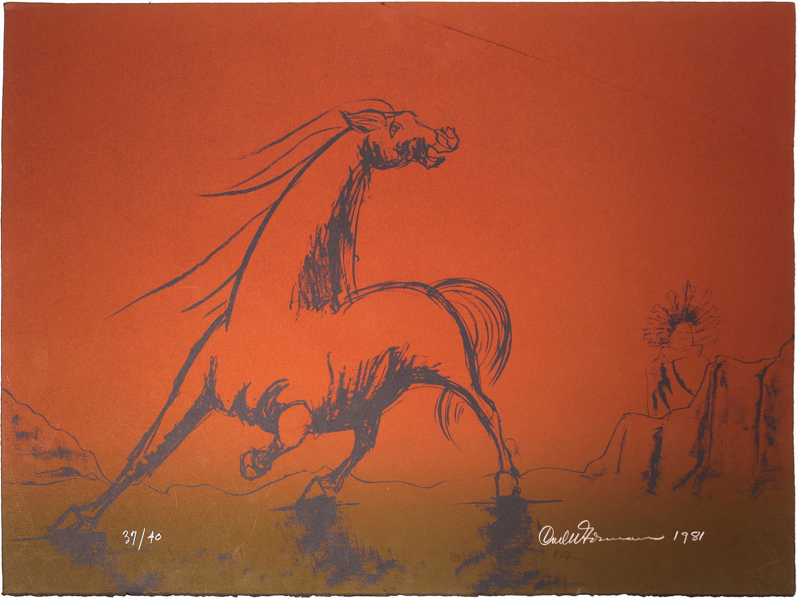 Horse by Carl Gorman  [131860] (1 of 1)