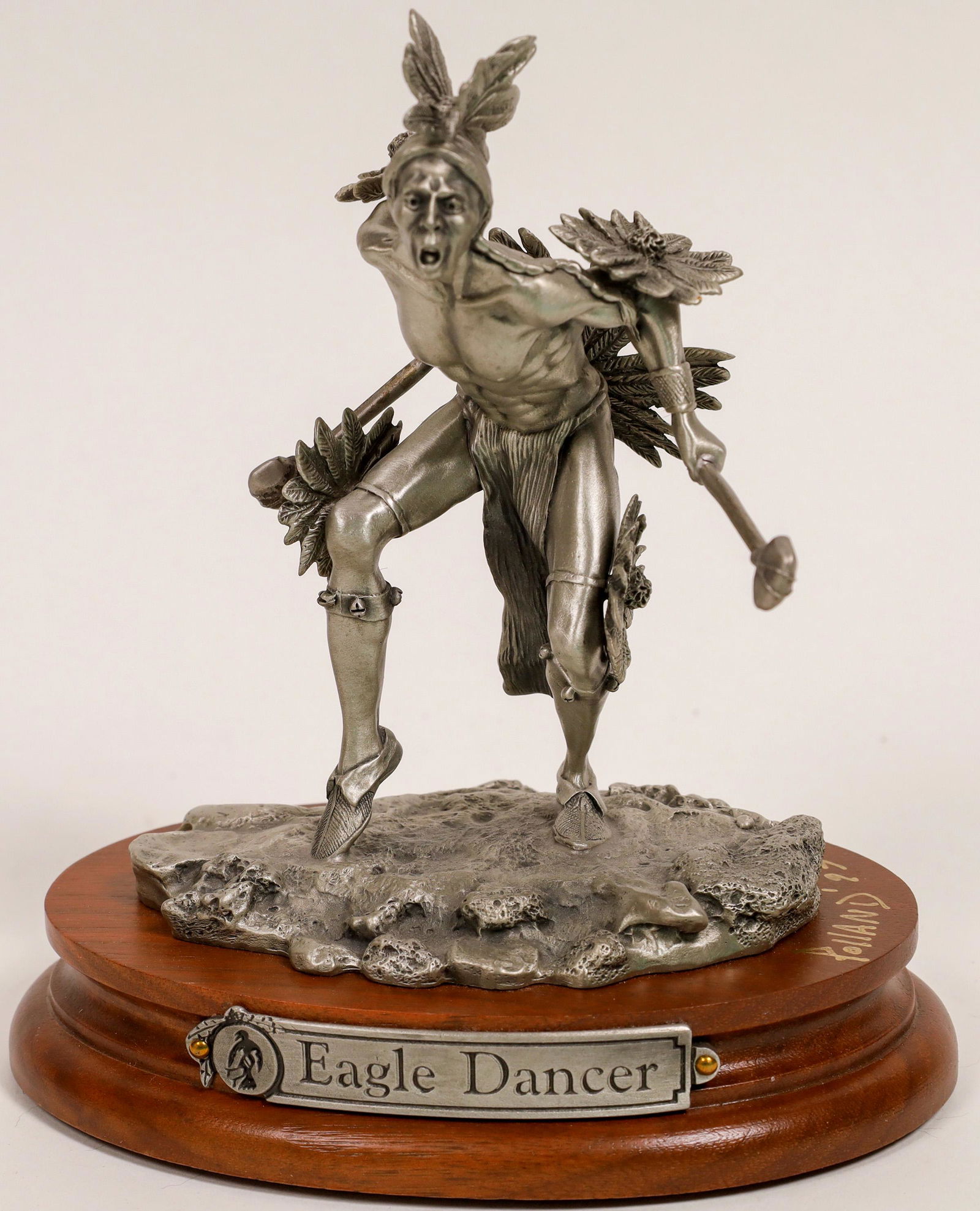 Eagle Dancer, Pewter Sculpture by Don Polland  [132892] (1 of 2)
