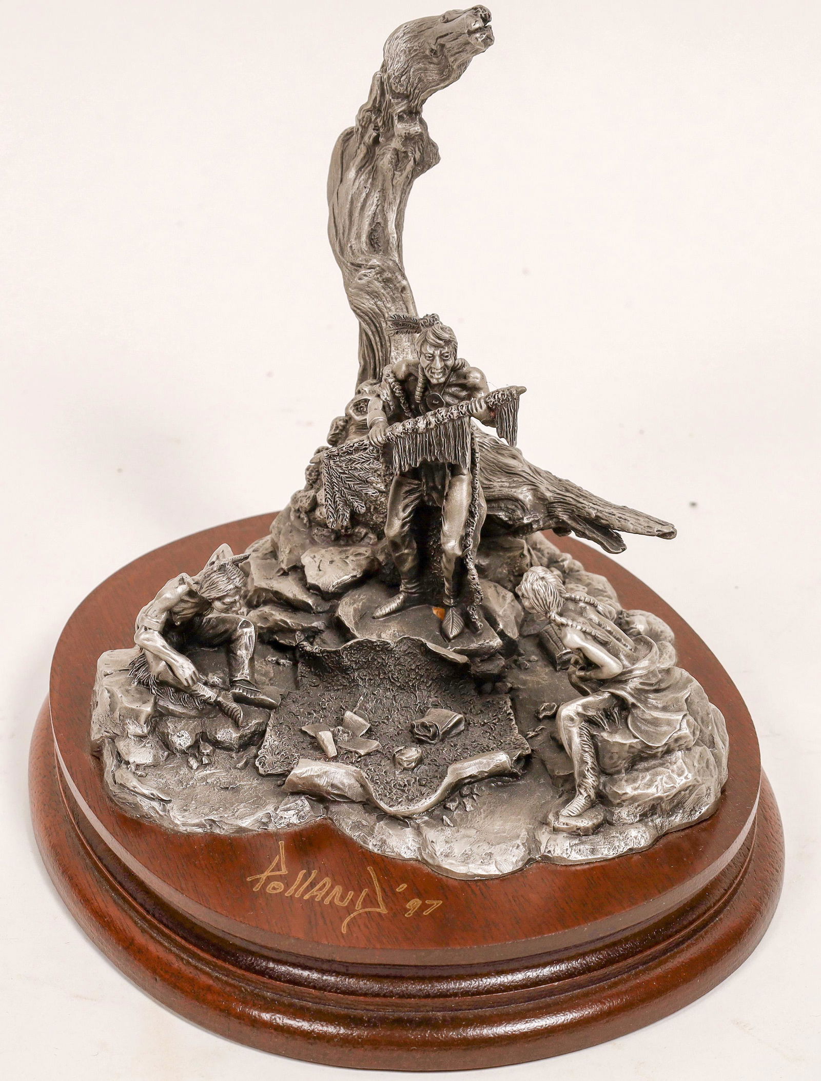 Thunder Pipe, Pewter Sculpture by Don Polland  [132890] (1 of 2)