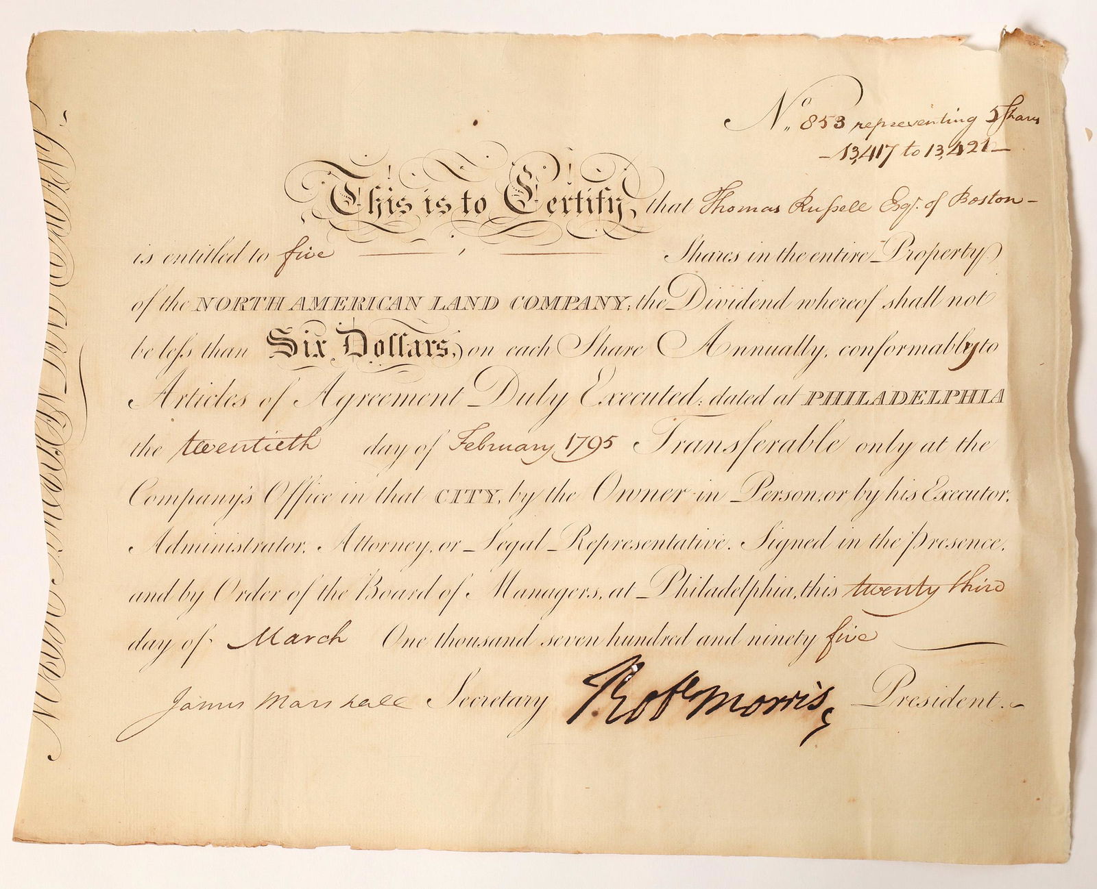 Boston Merchant Thomas Russell buys stock in North (1 of 1)