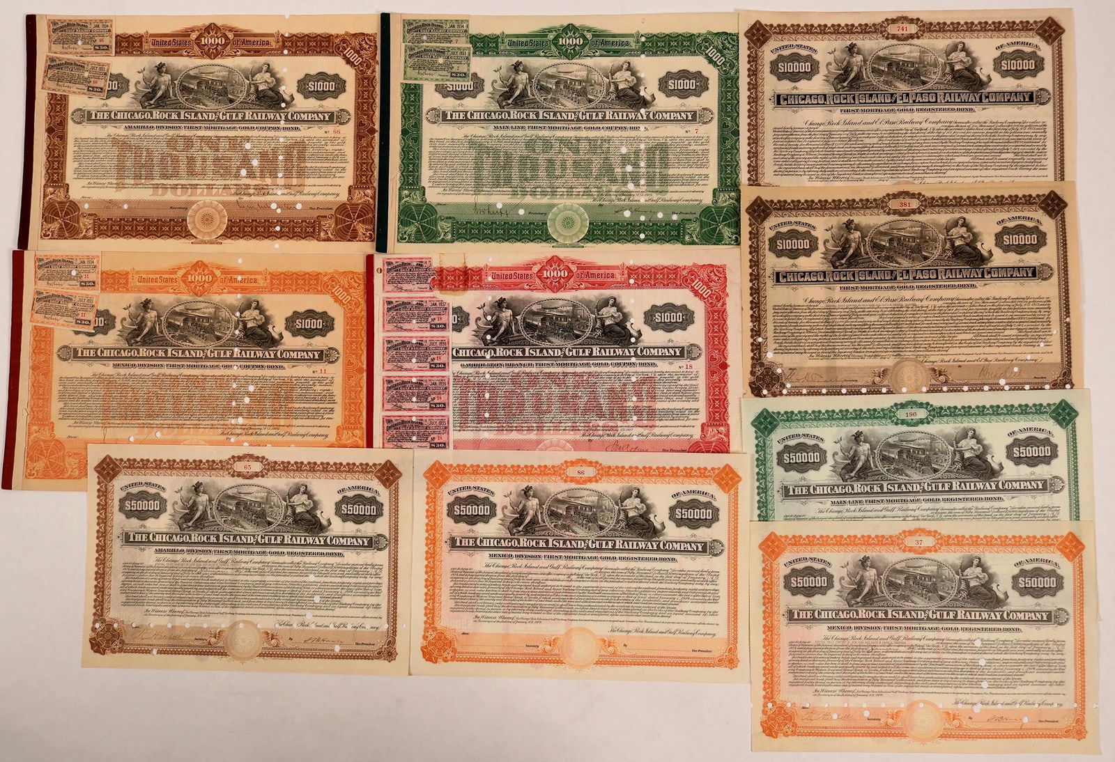 Chicago, Rock Island & Gulf Bond Group Plus Two from (1 of 1)