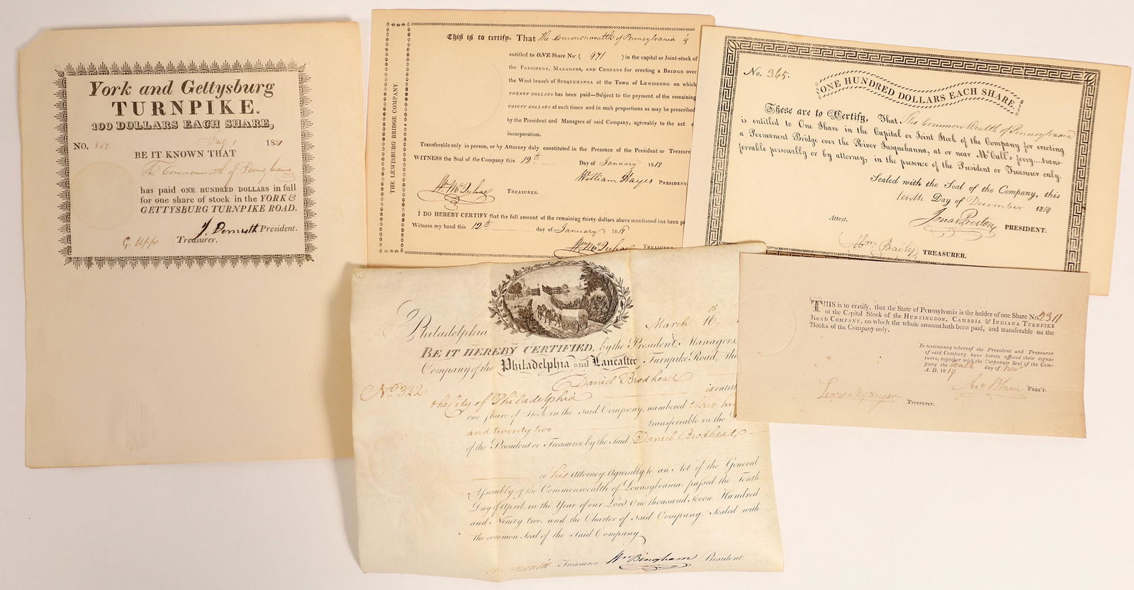 Small Collection of Early Pennsylvania Turnpike's (1 of 1)