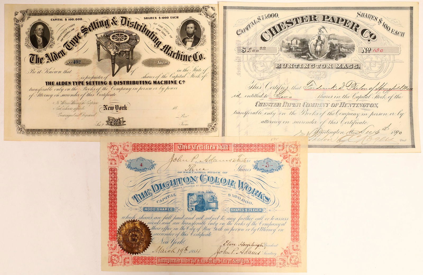 Printing Business Stock Certificates (3)  [127962] (1 of 1)