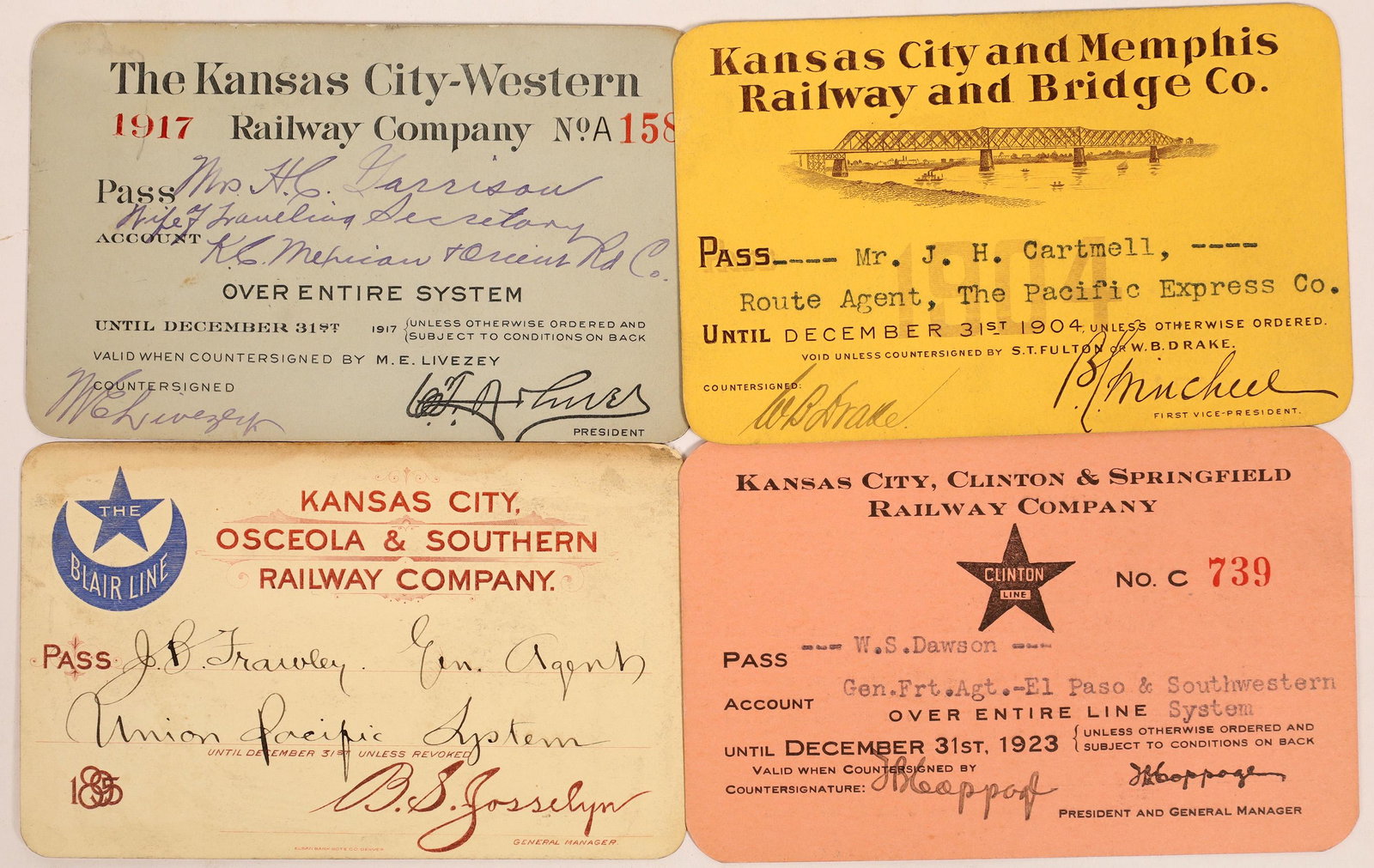 Kansas City Railroad Passes  [134104] (1 of 1)