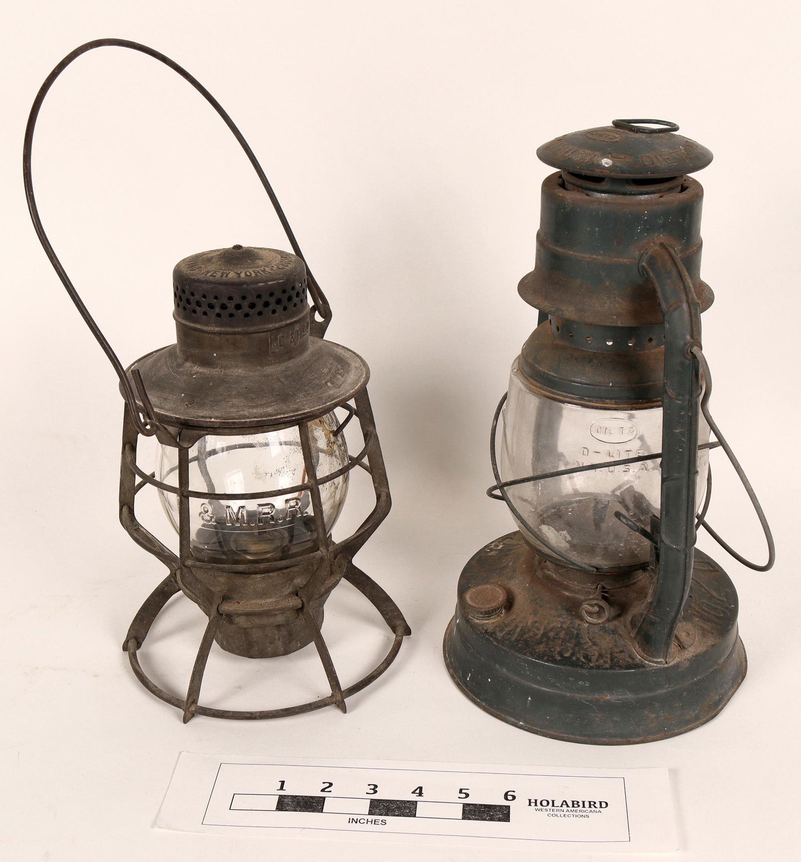 Boston & Maine Railroad Lantern & One Other  [125238] (1 of 1)