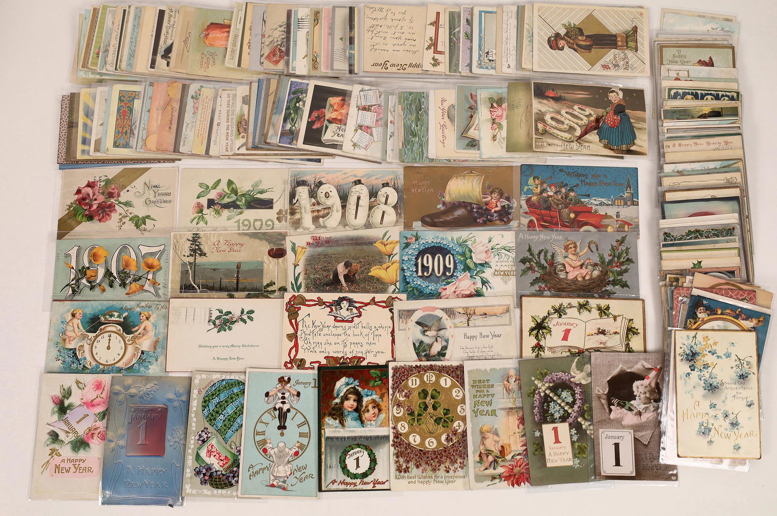 New Years Day Vintage Celebratory Post Cards  [127052] (1 of 1)