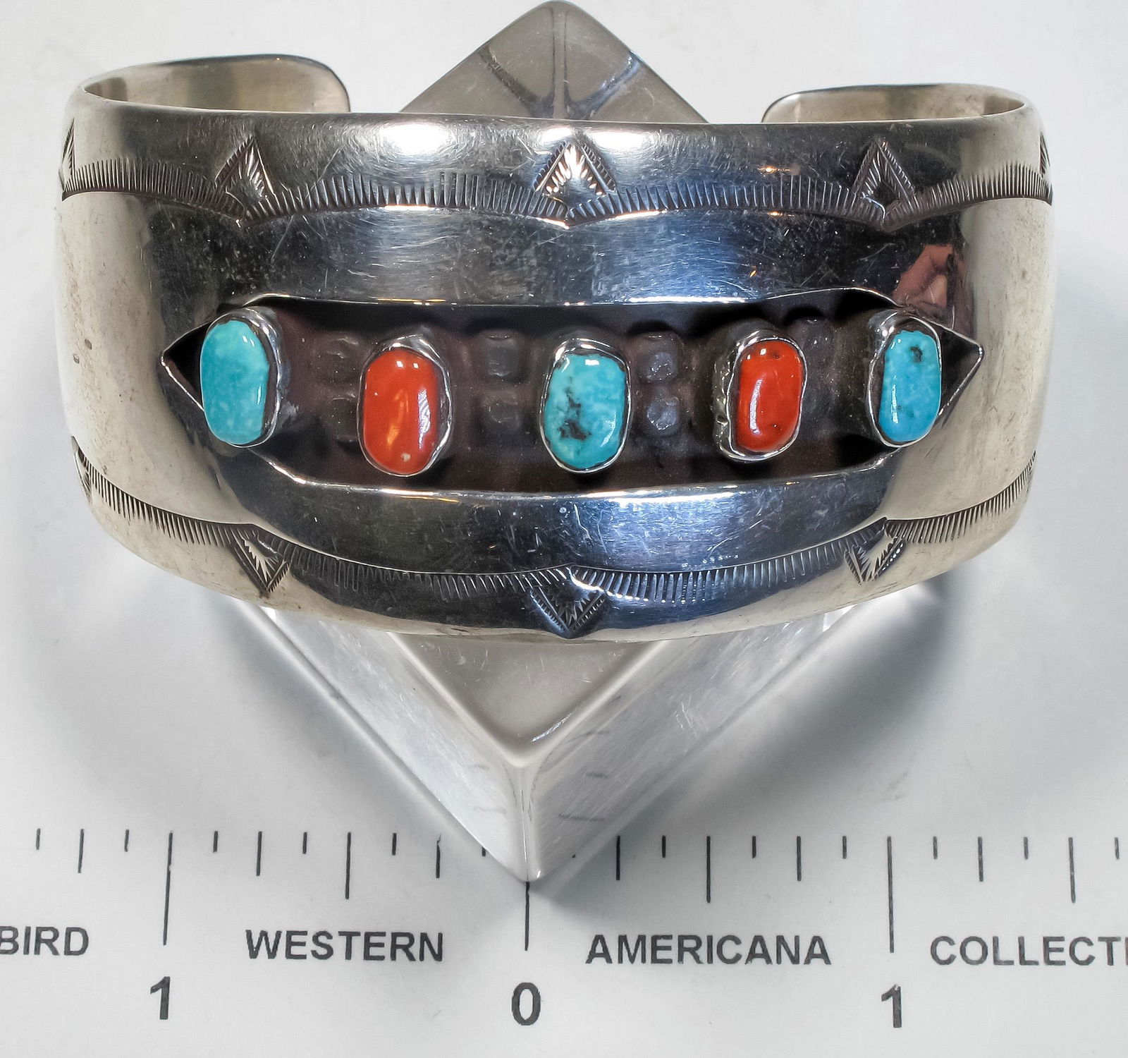 Turquoise and Coral Bracelet  [135599] (1 of 1)