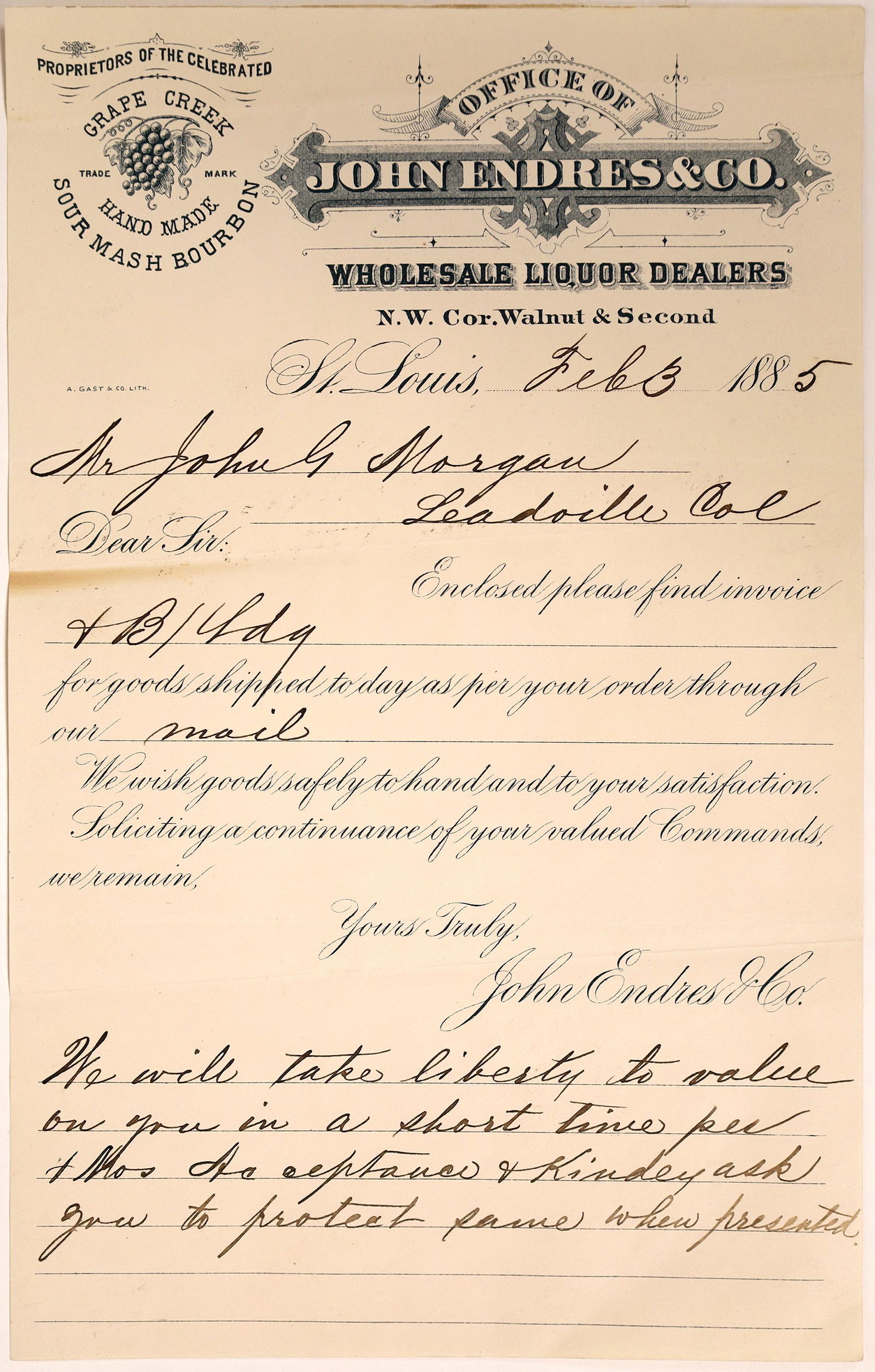 Receipt From Wholesale  Liquor Dealer  [131962] (1 of 1)
