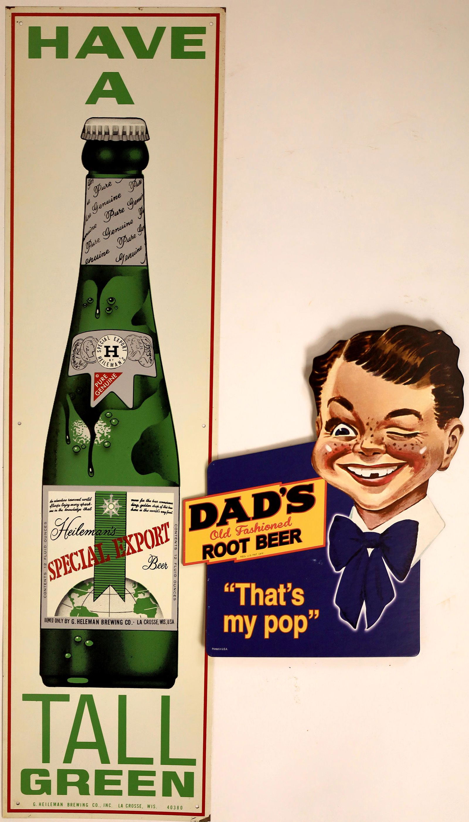 Beverage Advertising Signs (2)  [131601] (1 of 1)