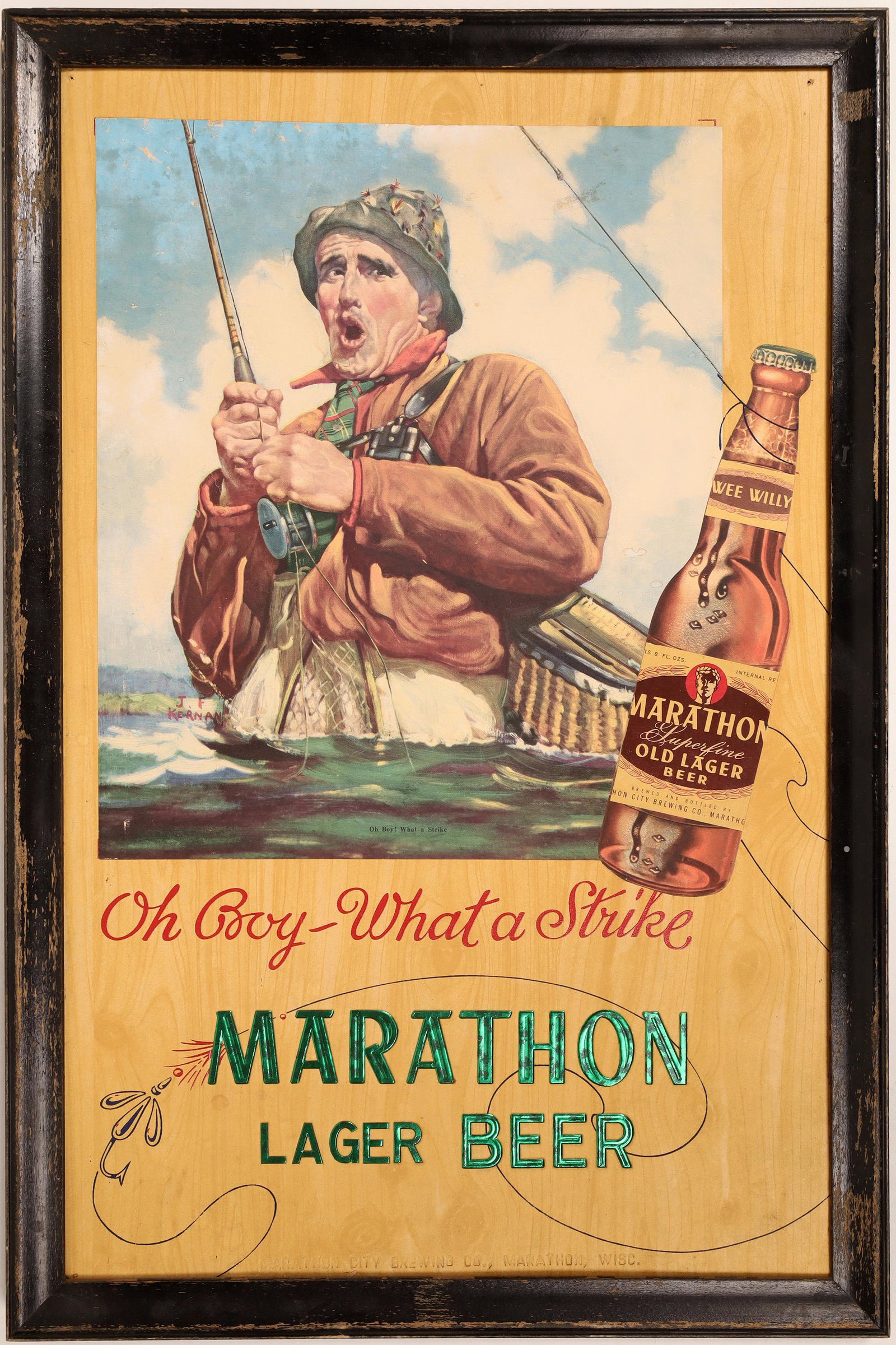 Marathon Superfine Lager Beer  Sign  [132819] (1 of 1)