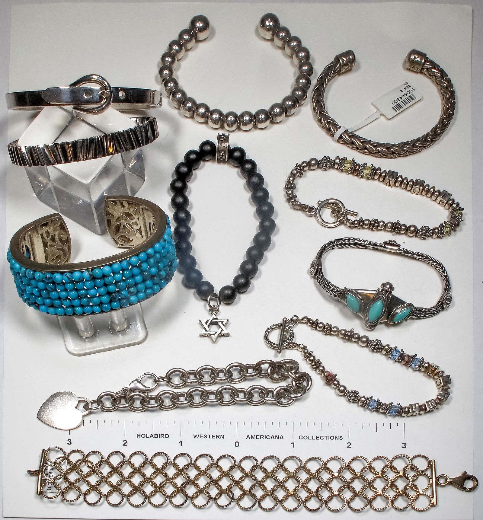 Lot of 11 Silver Bracelets  [124857] (1 of 1)