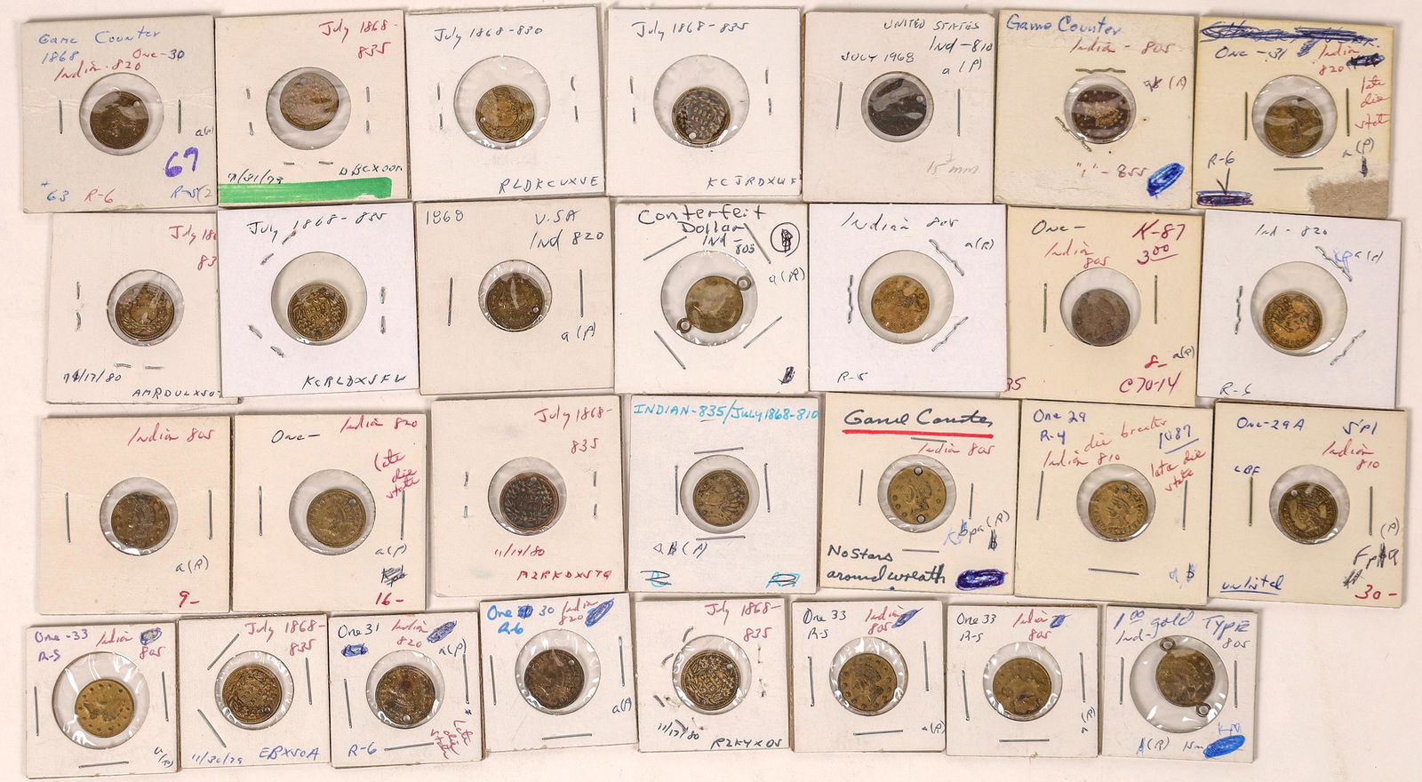 Indian Head Game Counter Collection $1  (46)  [129349] (1 of 4)