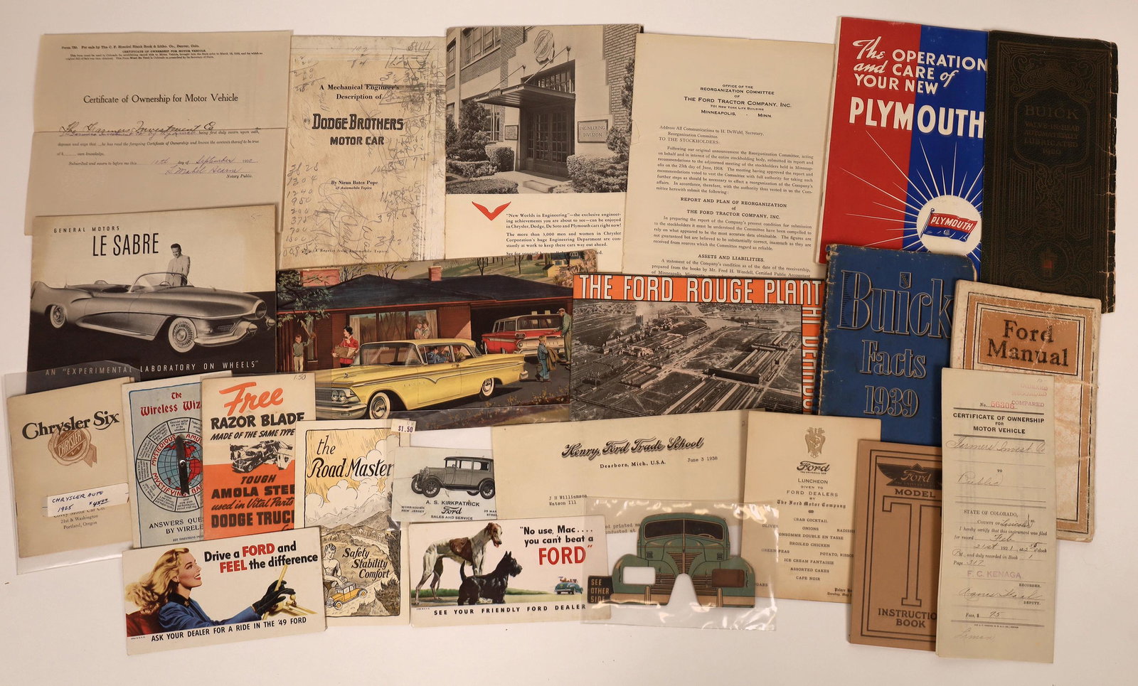 Automotive Ephemera  [135105] (1 of 1)