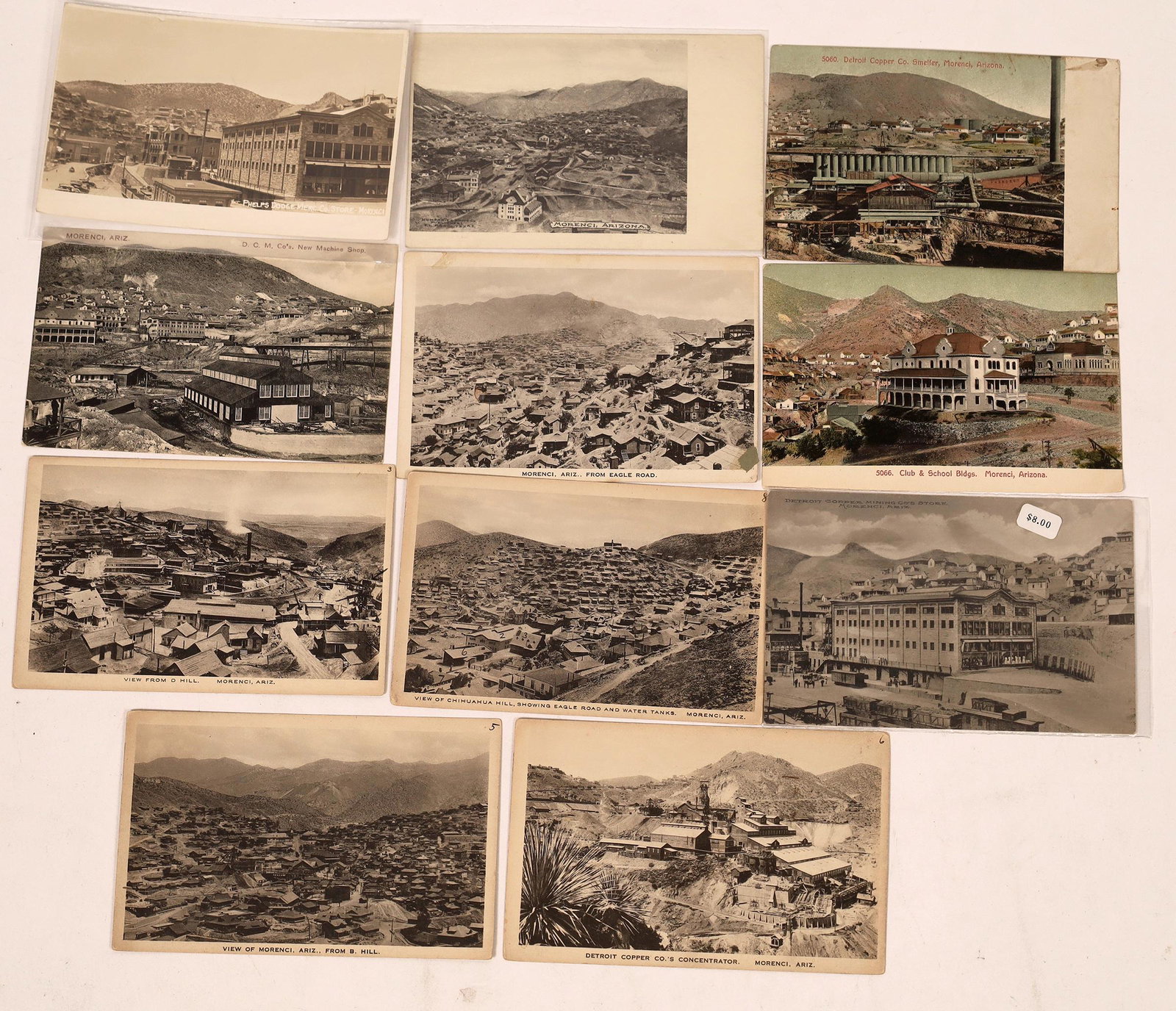 Morenci AZ Postcard Group (11)  [137753] (1 of 1)