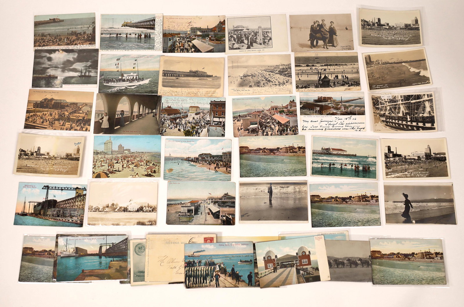 Long Beach Street Scenes Post Card Collection  [137961] (1 of 1)