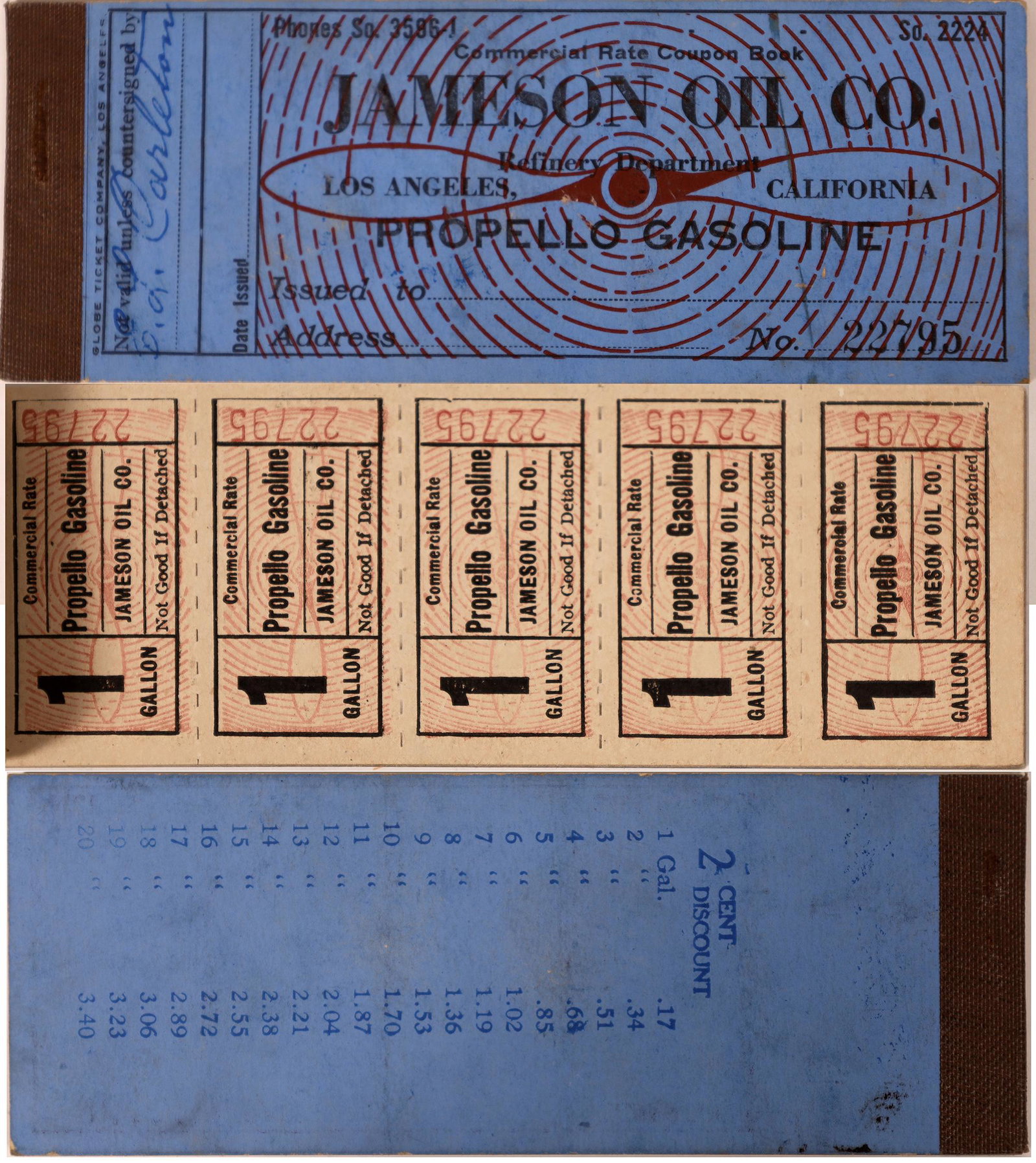 Gasoline Tokens Jameson Oil Company  [135663] (1 of 1)