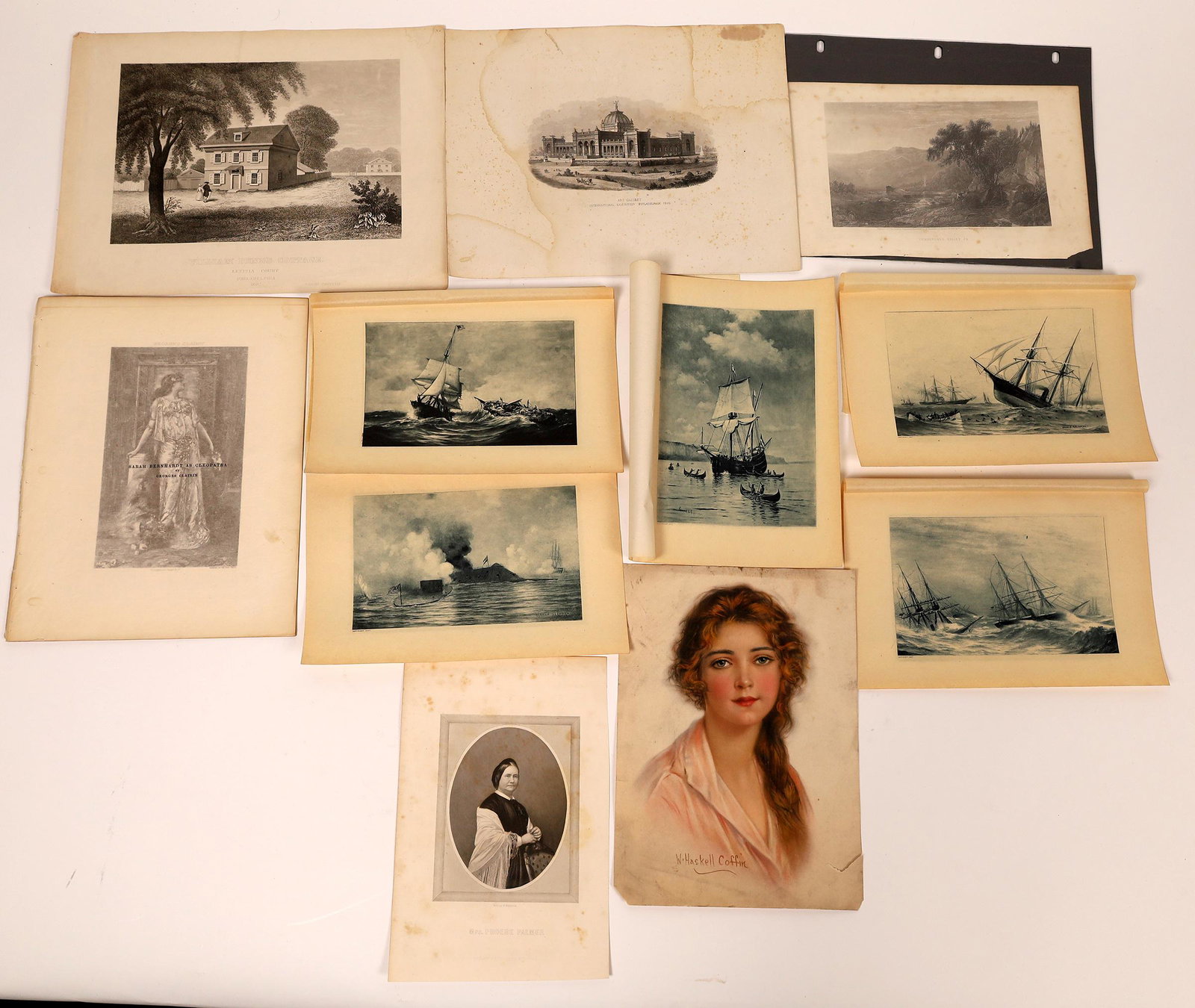 US Early Print Engravings (12)  [139673] (1 of 1)